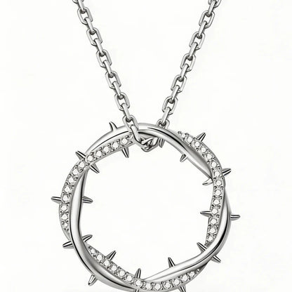 Kendrick- thorn necklace(silver)