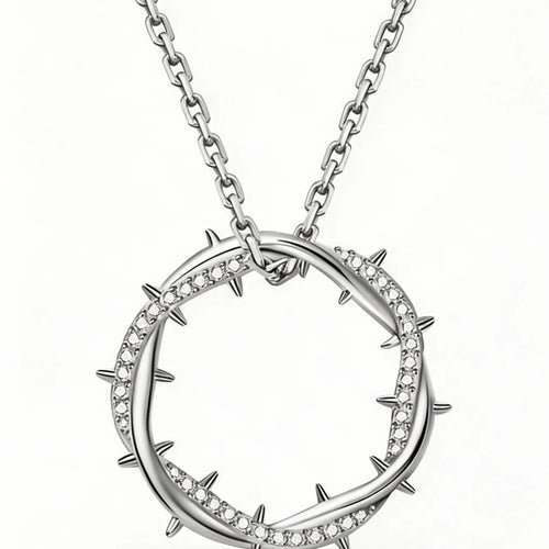 Kendrick- thorn necklace(silver)