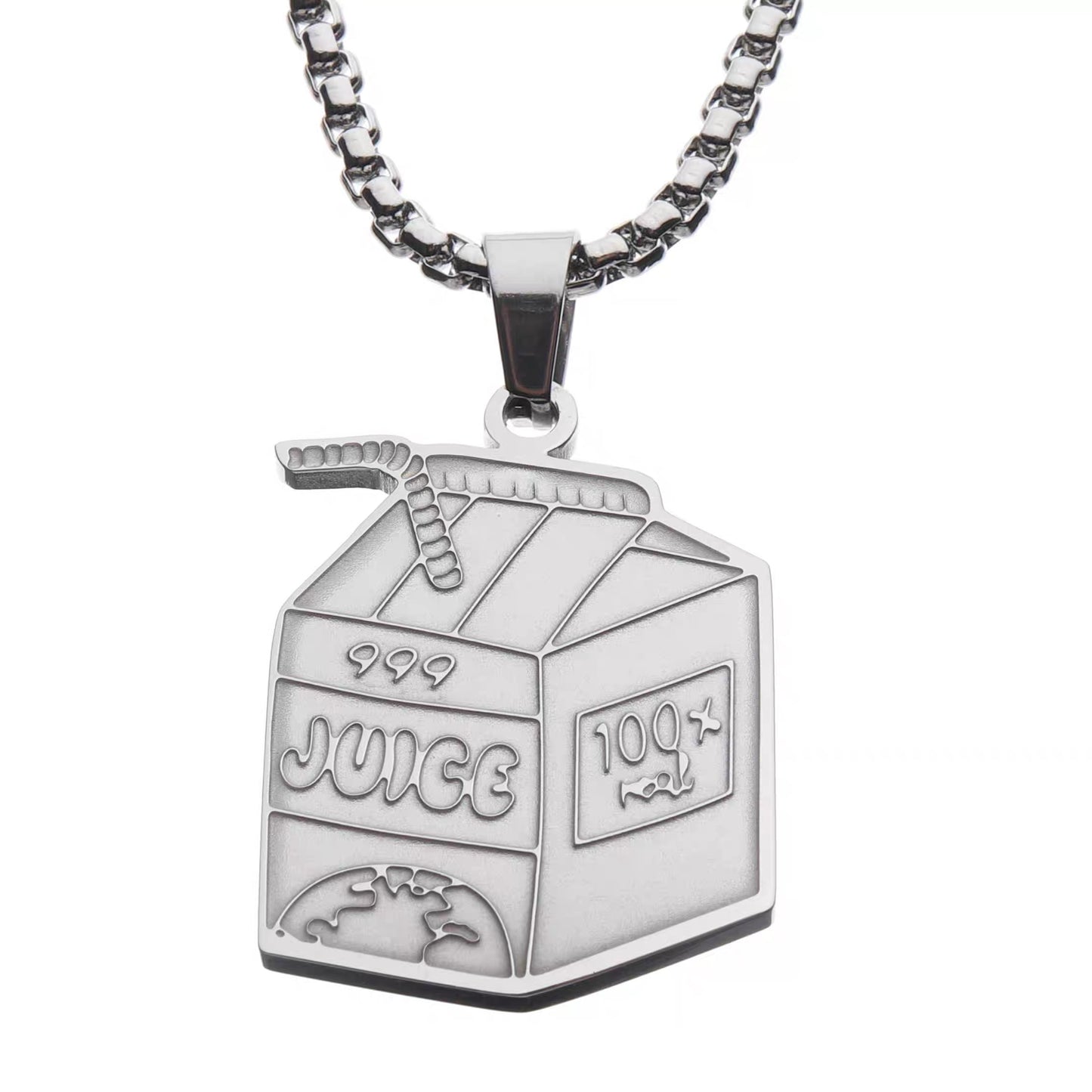 Juice Wrld- juice box necklace