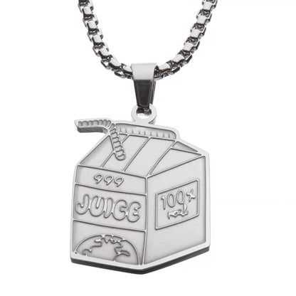 Juice Wrld- juice box necklace