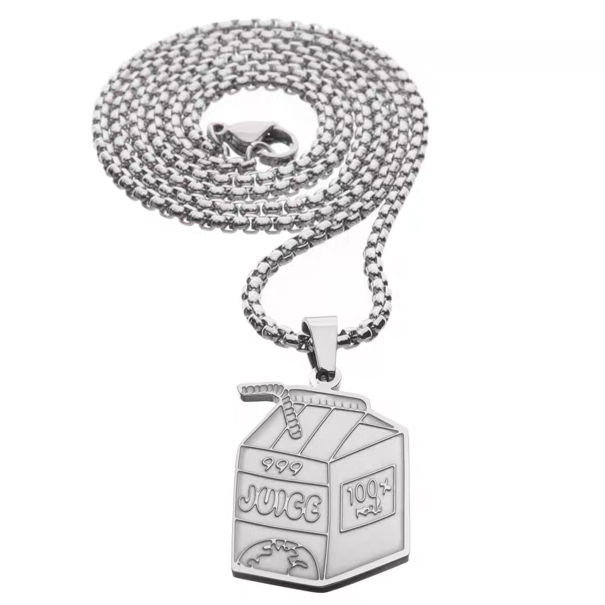 Juice Wrld- juice box necklace